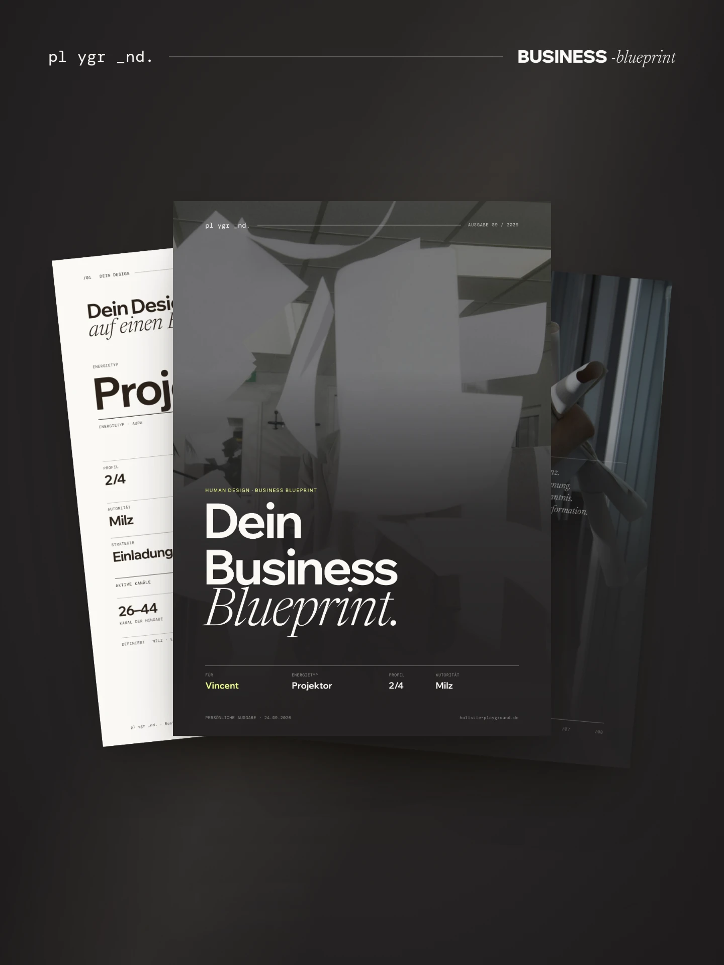 Business Blueprint, Nachtansicht