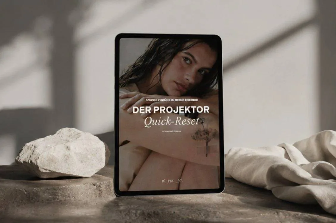 Projektor Quick Reset als PDF-Mockup