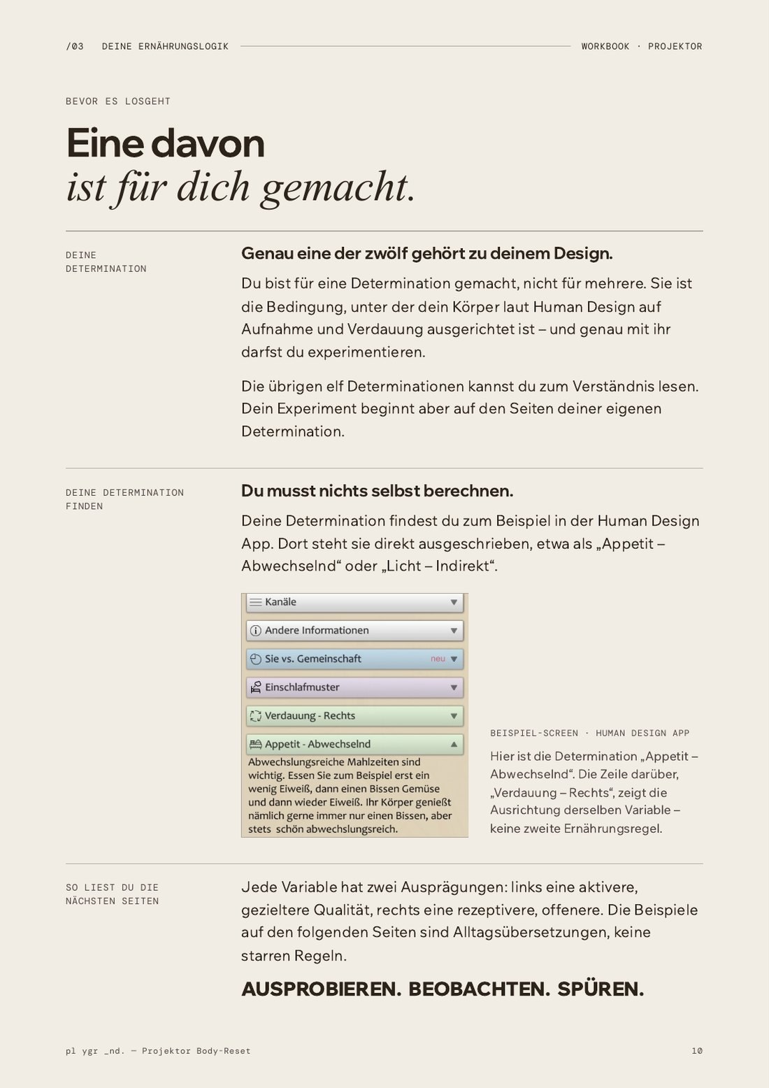 Deine Determination