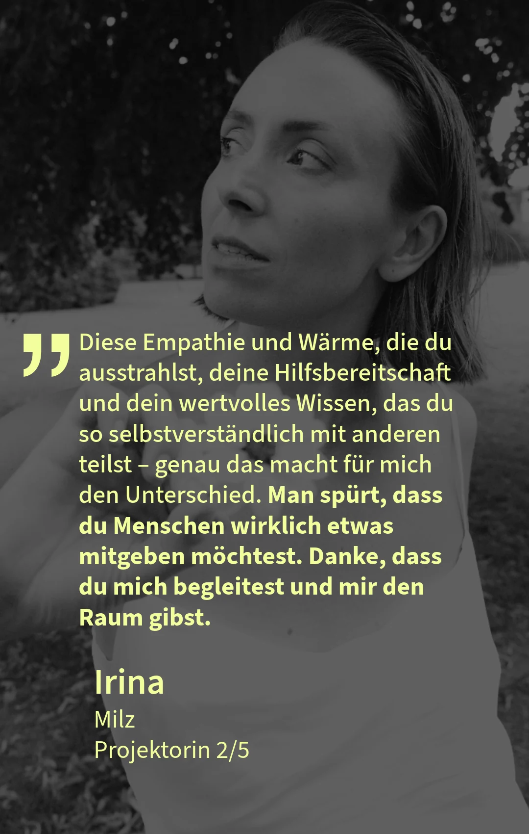 Kundenstimme von Irina, Milz-Projektorin 2/5