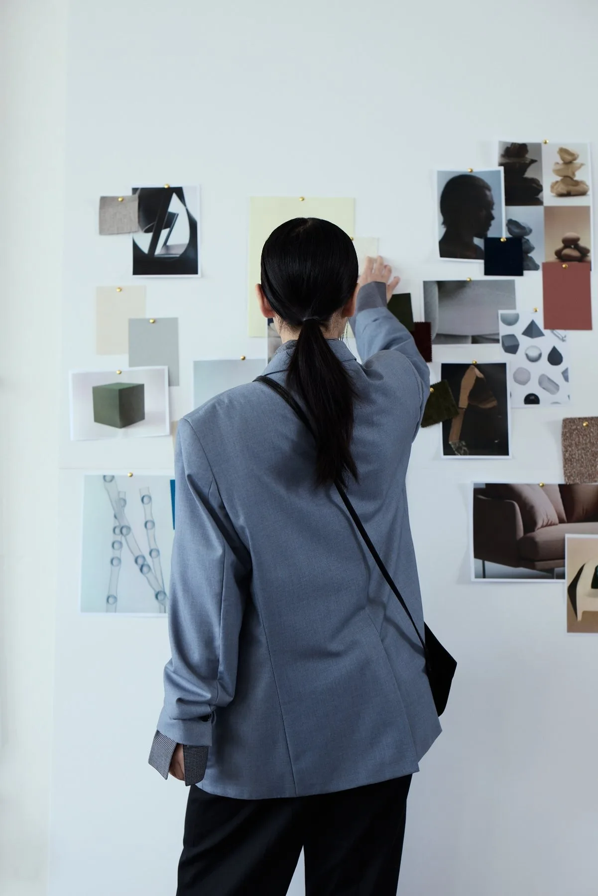 Moodboard-Wand im Studio